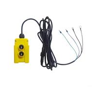 Interrupteur à distance pour pompe hydraulique 12 V 4 fils étanche 4,6 m | Télécommande pour pompe hydraulique à double action, câble de 15 pieds pour camion élévateur jaune robuste (2/4)