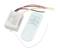 Interrupteur à distance sans fil à 2 voies AC 220 V pour plafonnier sans fil pour interrupteur de lumière Kit 220 V avec télécommande à 2 boutons Interrupteur RF pour lustre AC 200-245 V Installation