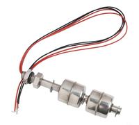Interrupteur à flotteur à double boule en acier inoxydable compatible avec les réservoirs d'eau, les piscines et les applications de stockage de carburant (100 mm)