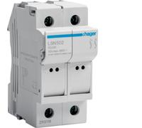Interrupteur à fusible cylindrique 2P 32A 10x38mm L38 LSN502