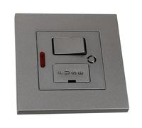 Interrupteur à Fusible Mural 13a, Protection Court-circuit | Plaque Pc, Installation Facile, Usage Intérieur, Modèle 86, pour Appareil et Remplacement Électrique