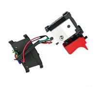 Interrupteur à gâchette 2607202330 de rechange pour perceuse Bosch GSB180-LI GSR180-LI 18 V Fixation directe Métal robuste et plastique Noir Rouge Installation facile Compatible avec les outils