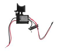 Interrupteur à Gâchette de Contrôle de Vitesse de Perceuse sans Fil de Batterie au Lithium de 7,2 V - 24 V Commutateur de Perceuse en Plastique et en Métal avec Petite Lumière pour Perceuse à Main éle