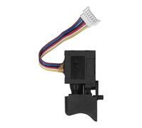 Interrupteur à gâchette de perceuse électrique sans balais Universel, contrôle des Vitesses, Bouton Poussoir de Verrouillage 42V avec Petite lumière pour Le Remplacement des