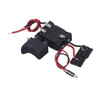 Interrupteur à Gâchette pour Perceuse sans Fil, Contrôle de Vitesse Universel 7,2-24 V DC 16 A, Installation Facile, Interrupteur pour Perceuse électrique, avec Petite Lumière