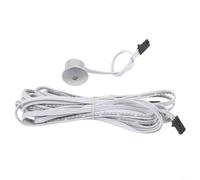 Interrupteur à induction avec capteur PIR pour lampes LED 12 V 24 V avec rallonge de 5 m, contrôleur de détecteur de mouvement pour escaliers, couloir, placard, armoire, système d'éclairage blanc (1