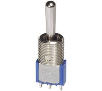 Interrupteur à levier 2 x (On)/Off/(On) APEM 5647MA 250 V/AC 3 A momentané/0/momentané 1 pc(s)