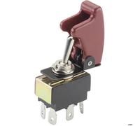 TRU Components Interrupteur à levier TC-R13-28B-01/R17-10 2 x On/On 250 V/AC 10 A à accrochage 1 pc