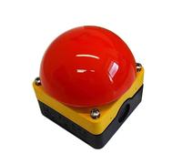 Interrupteur à pédale IP65 étanche, bouton d'arrêt d'urgence CA/CC, poignée, réinitialisation automatique, contacteur de démarrage verrouillé NO/NF(10 PCS-1NO)