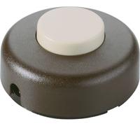 Interrupteur à pied interBär 5062-509.01 marron, beige 1 x Off/On 2 A 1 pc(s)