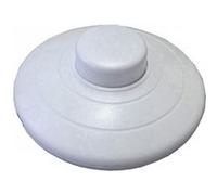 Interrupteur à pied TIBELEC, plastique, blanc Blanc G