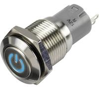 Interrupteur à pression TRU COMPONENTS LAS2GQF-11ZDT/B/12V/S/P 1303018 48 V/DC 2 A 1 x On/On IP65 à accrochage 1 pc(s)