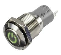 Interrupteur à pression TRU COMPONENTS LAS2GQF-11ZDT/G/12V/S/P 1303017 48 V/DC 2 A 1 x On/On IP65 à accrochage 1 pc(s)