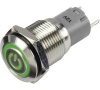 Interrupteur à pression TRU COMPONENTS LAS2GQF-11ZET/G/12V/S/P 1303025 48 V/DC 2 A 1 x On/On IP65 à accrochage 1 pc(s)
