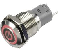Interrupteur à pression TRU COMPONENTS LAS2GQF-11ZET/R/12V/S/P 1303024 48 V/DC 2 A 1 x On/On IP65 à accrochage 1 pc(s)