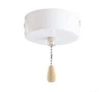 Interrupteur à tirette pour plafonnier Blanc Plastique ABS 3A 220-250V