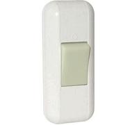 Interrupteur lumineux bipolaire LEGRAND à bascule pour lampe 2A 250V blanc