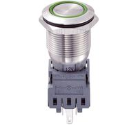 Interrupteur antivandalisme TRU COMPONENTS LAS1-BGQ-11ZE/G/12V 701918 250 V/AC 5 A 1 x Off/On IP67 à accrochage 1 pc(s)