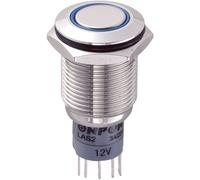 Interrupteur antivandalisme TRU COMPONENTS LAS2GQF-11ZE/B/12V/N/P 701791 250 V/AC 3 A 1 x On/On IP67 à accrochage 1 pc(s)