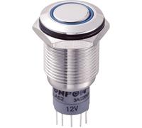 Interrupteur antivandalisme TRU COMPONENTS LAS2GQF-11ZE/B/12V/S/P 701845 250 V/AC 3 A 1 x On/On à accrochage 1 pc(s)