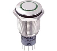 Interrupteur antivandalisme TRU COMPONENTS LAS2GQF-22ZE/G/12V/N/P 701846 250 V/AC 3 A 2 x On/On à accrochage 1 pc(s)