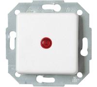 Interrupteur avec témoin lumineux Kopp 614613083 Europa blanc arctique, mat
