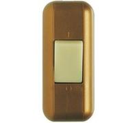 Legrand - Interrupteur à bascule pour lampe - lumineux - bipolaire - blister - vieil or