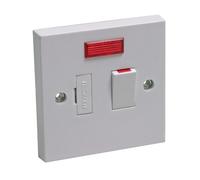 Interrupteur bipolaire Ced Cedspsn avec fusible - Blanc - Moulé - 13 A - Avec voyant lumineux