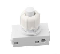 Interrupteur bipolaire en ligne pour câble rond 10mm(White) | mat, 250V 2A max, montage simple, pour câbles ronds, design compact