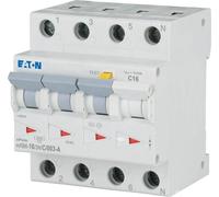 Interrupteur combiné Eaton FI/LS 16 A 30 mA 3 pôles Eaton mRB6-16/3N/C/003-A, 1 pièce.