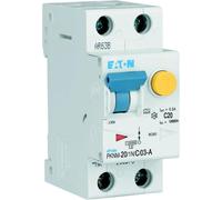 Interrupteur combiné Eaton FI/LS 20 A 300 mA C-LS- Char 1 pôle Eaton, 1 pièce.