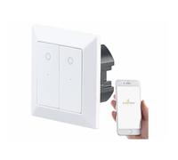 Luminea Home Control Interrupteur double connecté LHC-52 avec commande vocale