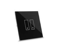 Interrupteur connecté iotty E2 PLUS - Tactile Verre rétroéclairé Compatible Google/Alexa/Siri