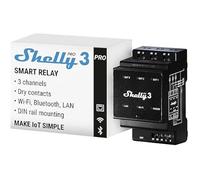 Interrupteur connecté - SHELLY - Pro 3 - 3 canaux - 48A - Wi-Fi, LAN & Bluetooth