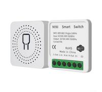Interrupteur Connecté WiFi pour mini Module Intelligent 16A Commande Vocale pour alexa Google pour Maison Connectée Lampe Ventilateur 42x42mm