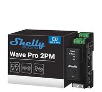 Interrupteur connecté Z-Wave - Shelly - Qubino Wave Pro 2PM - 25 A - Rail DIN - Compteur consommation