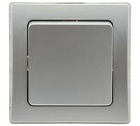 Interrupteur croisé DELPHI 250V ~ / 10A, encastrable argent, interrupteur