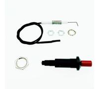 Interrupteur d'allumage poussoir avec aiguille filetée pour cuisinière à gaz et barbecue - Kit d'allumage piézo électrique ABS