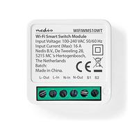 Nedis Interrupteur d'allumage SmartLife WIFIWMS10WT – Wi‑Fi 3680 W – App Android/iOS – Blanc