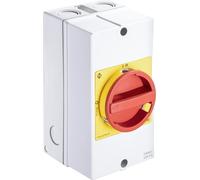 Interrupteur d'arrêt d'urgence Kraus & Naimer, 3 pôles, boîtier AP IP66, Ith=32 A, P=11 kW (AC23B, 400 V CA), 6 mm², 1 pièce.