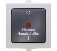 Interrupteur d'arrêt d'urgence pour chauffage Kopp 565356002 Nautic gris