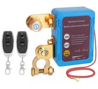 Interrupteur de batterie pour automobile - 12 V - 240 A - Bouton-poussoir - Verrouillage magnétique - Courant de repos de 3 mA - Deux télécommandes - Protection de la batterie