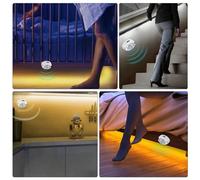 Interrupteur de capteur de mouvement PIR DC5-24V | 3-5m 120° Haute sensibilité Délai réglable | Allumage/Extinction automatique Escalier/Armoire/Cuisine Lumière LED ABS