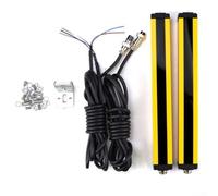 Interrupteur de capteur de rideau lumineux Sortie NPN pour automatisation industrielle Protection de sécurité avec boîtier en alliage d'aluminium et indice Ip65 Jaune Noir (BEM1020-30NB)