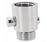 Interrupteur de commande pour pommeau de douche pour une économie d'eau efficace, valve d'arrêt ABS avec réglage précis du débit pour pulvérisateurs à main, blanc (galvanoplastie)