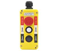 Interrupteur de commande suspendu industriel COP-T2M, avec arrêt d'urgence, 440V 5A, Contacts en alliage d'argent, boîtier en plastique, 1 pièce