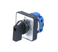 Interrupteur de commutation universel SZW26/LW26-20 0-2,1 1 pôle 4 bornes 3 voies 64 x 64/48 x 48 mm, panneau Ui 660 V, sélecteur multi-engrenages(0-2.1 0 1 2 64X64mm)