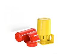 Interrupteur de contrôle de niveau d'eau à double flotteur - Remplissage/vidange automatique pour réservoirs et puisards, boîtier en ABS jaune, contacts plaqués argent, prend en charge les pompes