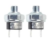 Interrupteur de contrôle de pression d'air 90-120/120-150 PSI 1/8 NPT Valve en métal pour compresseur d'air, réservoir, train, système de suspension