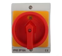 Interrupteur de Coupure AC 440V Boîtier Polycarbonate | Courant nominal 16A, tension 440V, 3 pour broches, contacts argent, conception compacte
